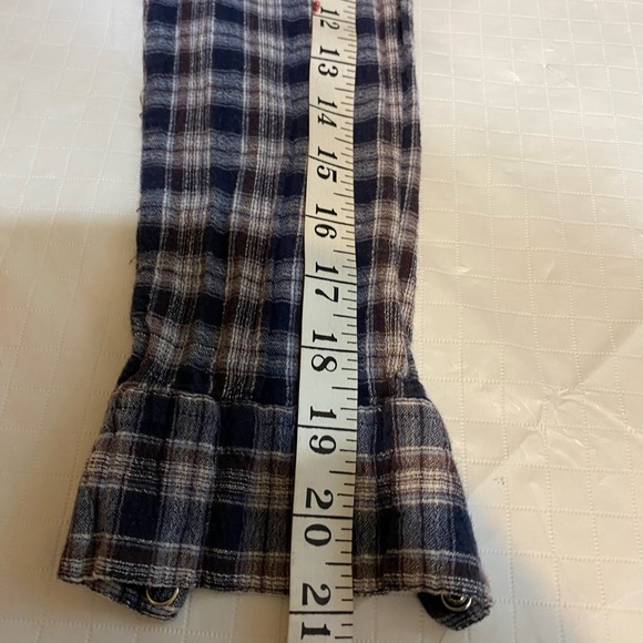 Periscope Blue and White Plaid pearl snap Button-Up Shirt Med - Picture 7 of 9